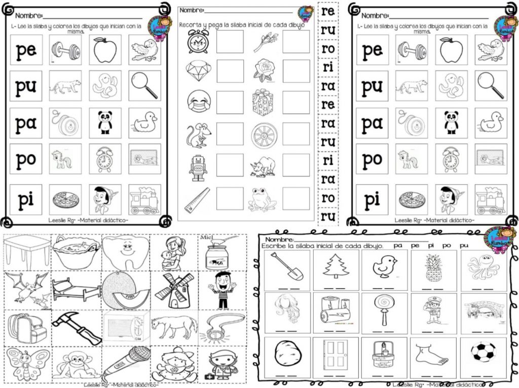 Estupendo material para trabajar las sílabas en primer y segundo grado ...