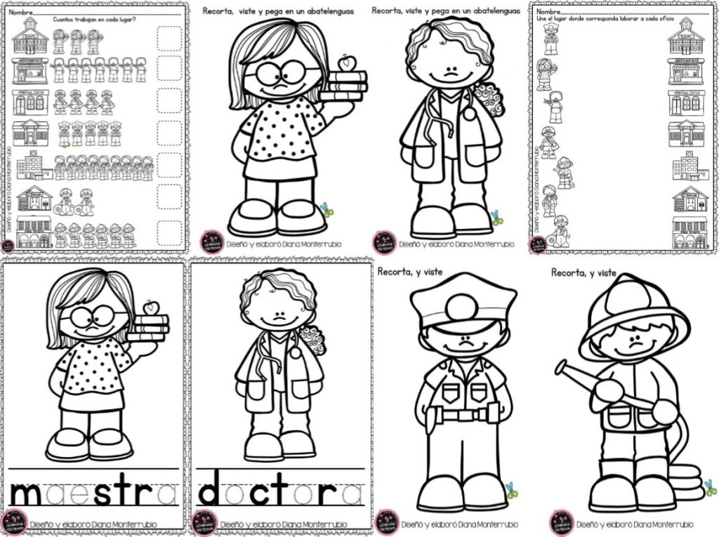 Fabulosas actividades de oficios y profesiones para primer y segundo ...