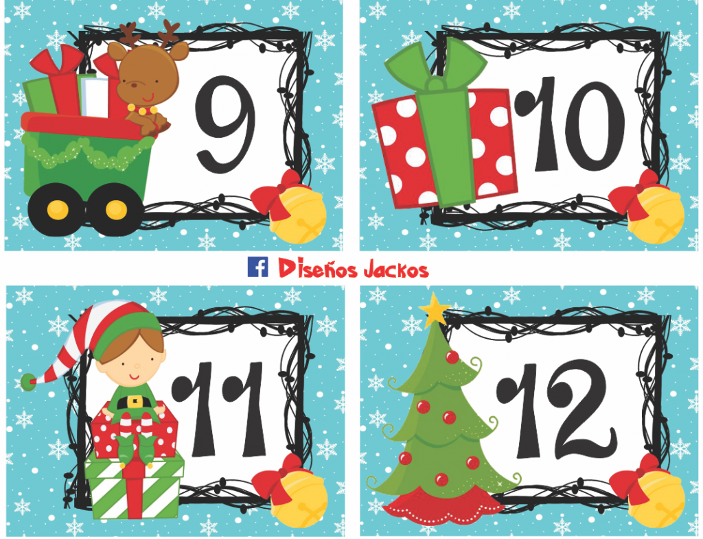 Bonito y excelente calendario móvil navideño | Material Educativo