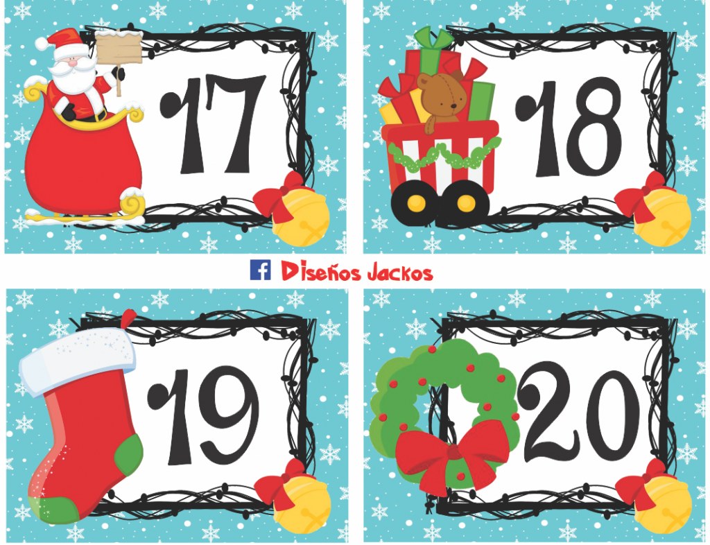 Bonito y excelente calendario móvil navideño | Material Educativo