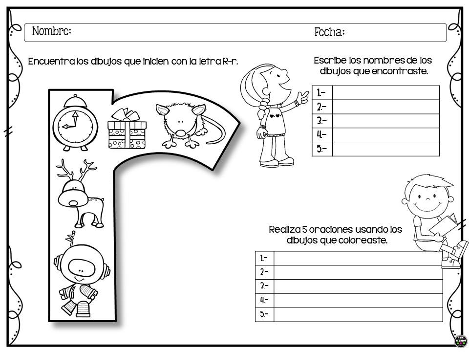 Actividades Con La Letra R Para Niños De Preescolar - Hay Niños