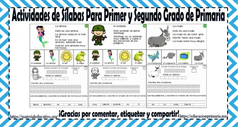 Fabulosas actividades de sílabas para primer y segundo grado de ...