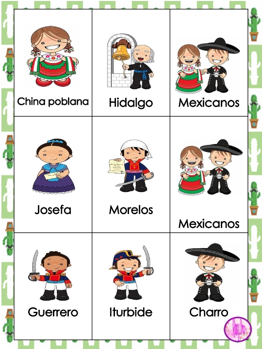Fabulosa y educativa lotería de los personajes de la independencia de  México | Material Educativo