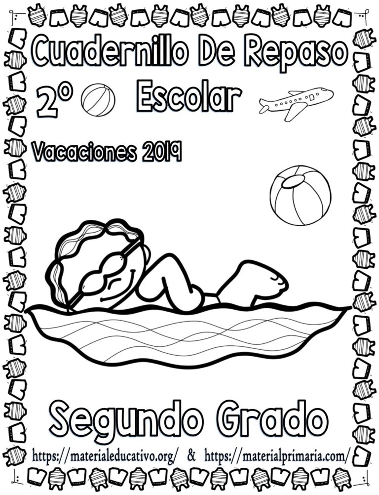 Cuadernillo de repaso escolar para vacaciones de segundo grado de ...