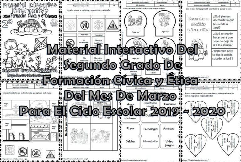 Material interactivo del segundo grado de formación cívica y ética del