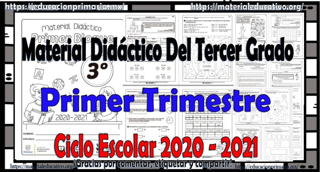 Material Didactico Primer Trimestre Tercer Grado materialeducativo.org