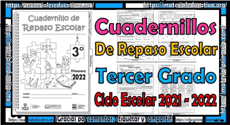 Cuadernillo de reforzamiento del tercer grado de primaria para la