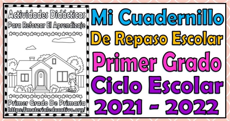 Mi cuadernillo de repaso escolar del primer grado de primaria del ciclo ...
