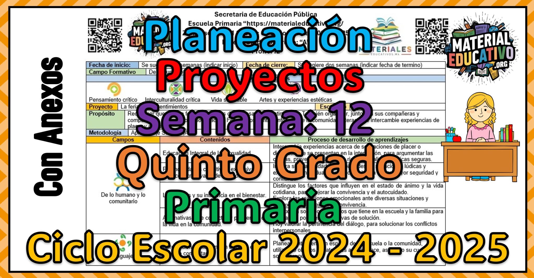 Planeación didáctica por proyectos del quinto grado de primaria semana ...