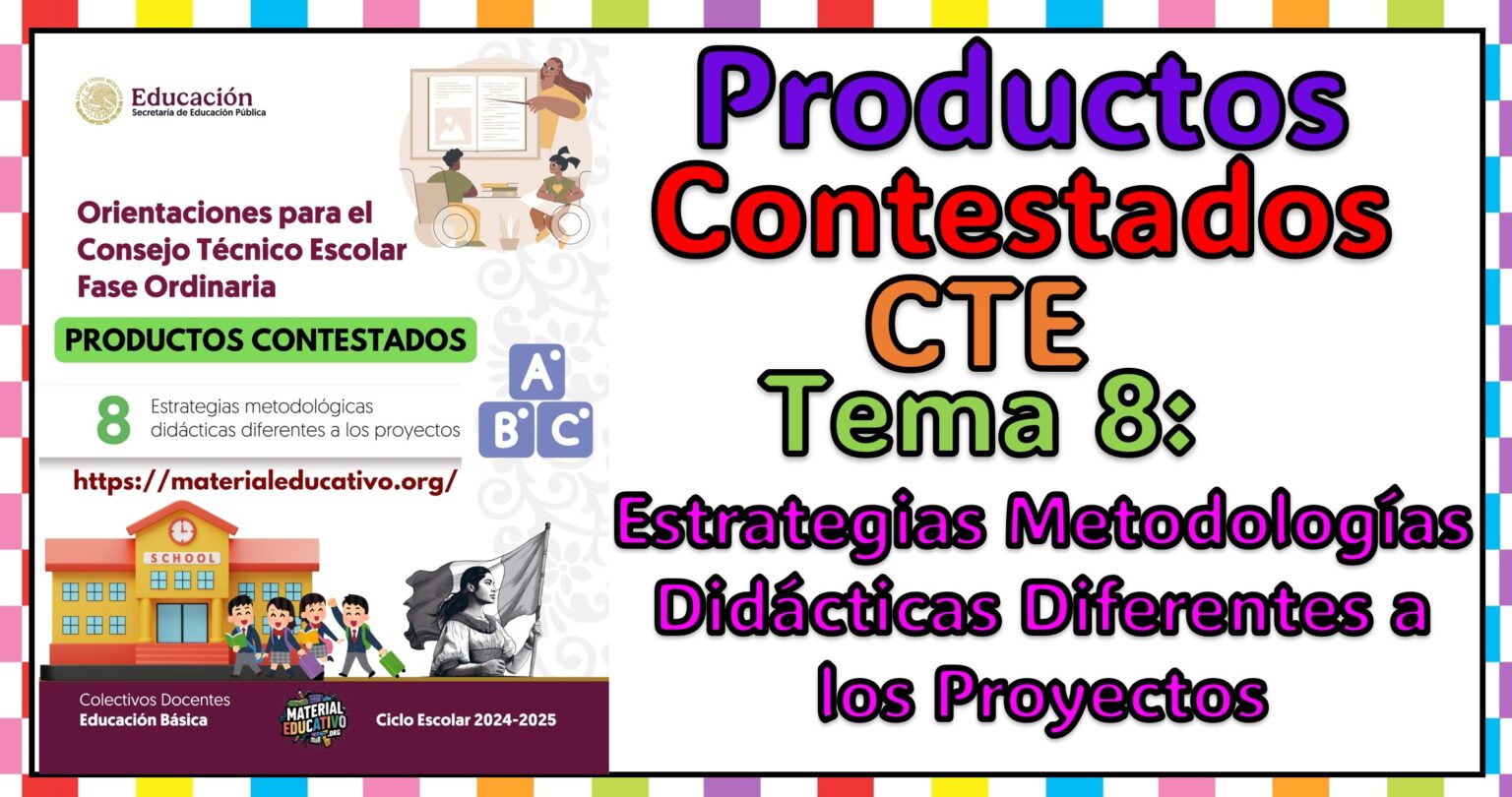 Productos Contestados del Tema 8: Estrategias metodológicas didácticas ...