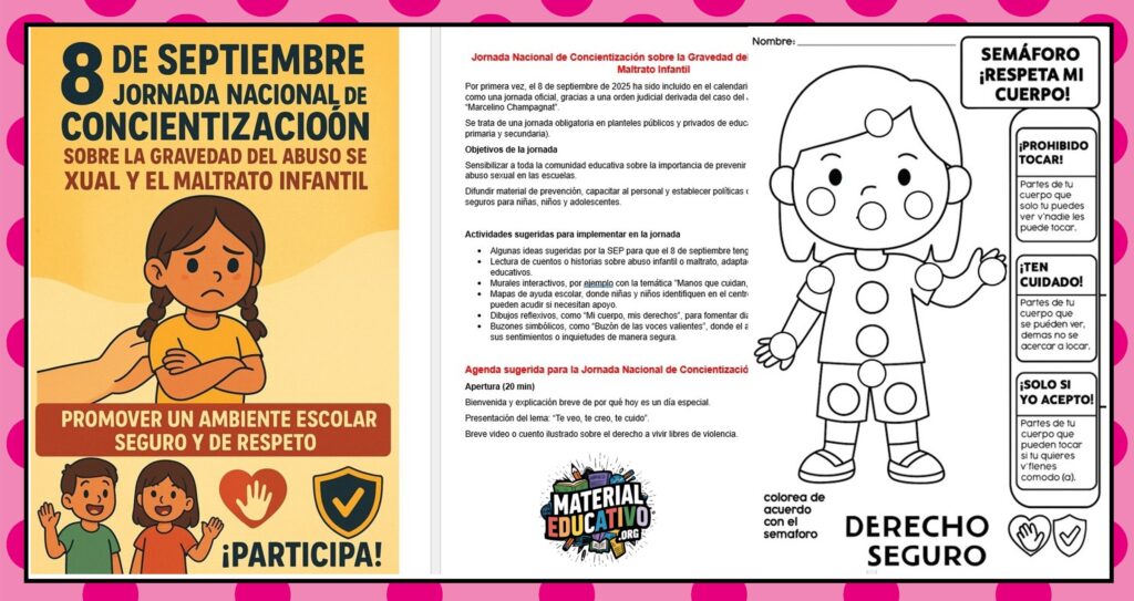 Jornada Nacional de Concientización 2025 – ¡Respeta mi cuerpo, protege mis derechos!