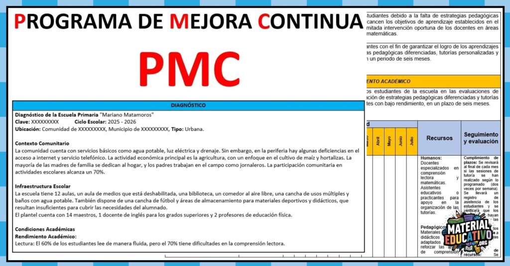 Programa de Mejora Continua del Ciclo Escolar 2025 – 2026