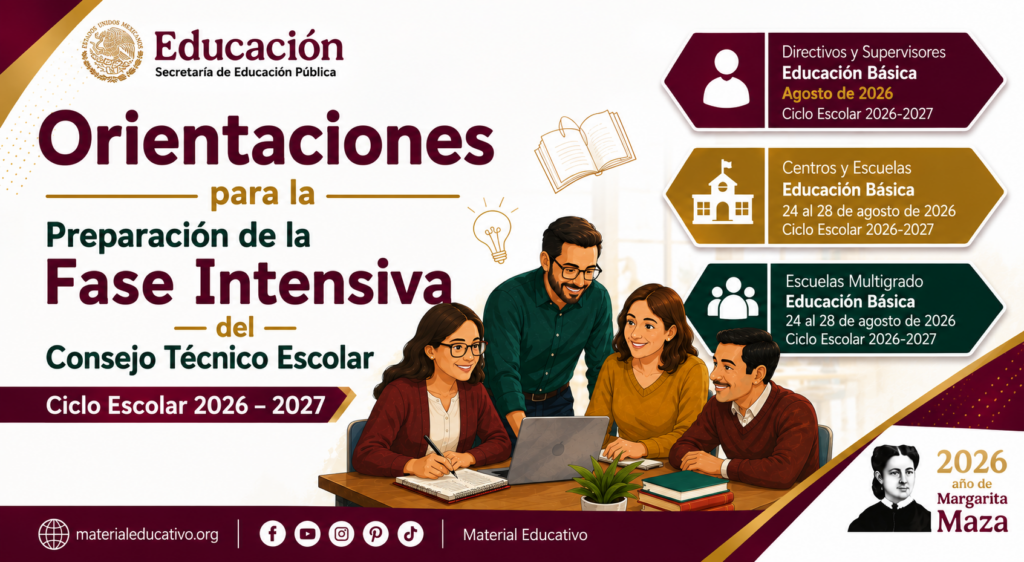 Orientaciones para la Preparación de la Fase Intensiva del Consejo Técnico Escolar Ciclo Escolar 2026 – 2027