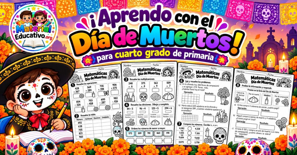 Aprendo con el día de muertos para cuarto grado de primaria